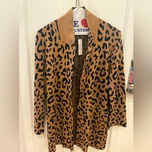 NWT J.Crew Leopard Sweater Blazer